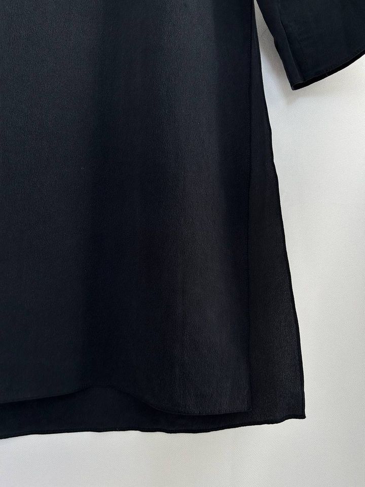 COS black 100% silk Seide blouse tunic schwarze Seidenbluse in Löcknitz