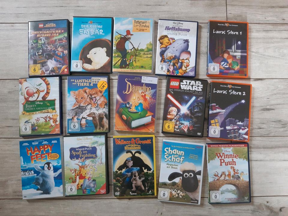 Komplettset DVD Kinder Winnie Puh Lauras Stern Lego Star Wars in Oschatz