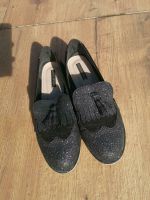 Slipper schwarz Glitzer Gr. 40 Nordrhein-Westfalen - Grevenbroich Vorschau