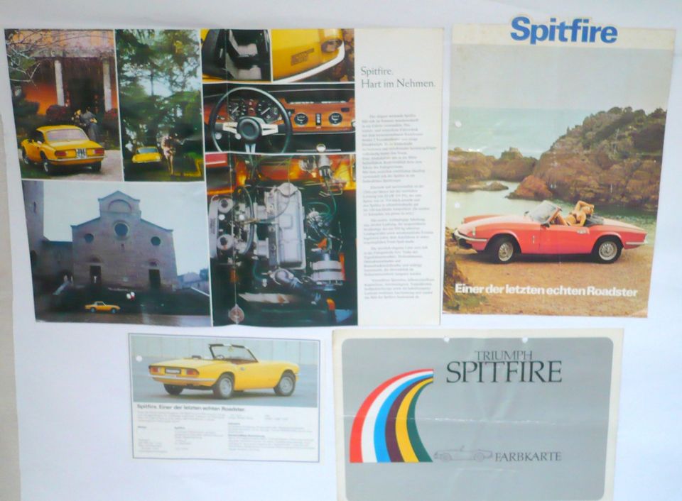 British Leyland SPITFIRE 1500 • Prospekte + Farbkarte 70er J in Lübeck