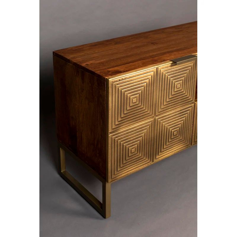 Sideboard, Massivholz-Mango, Gold-Farbe, NP899 in Wetzlar