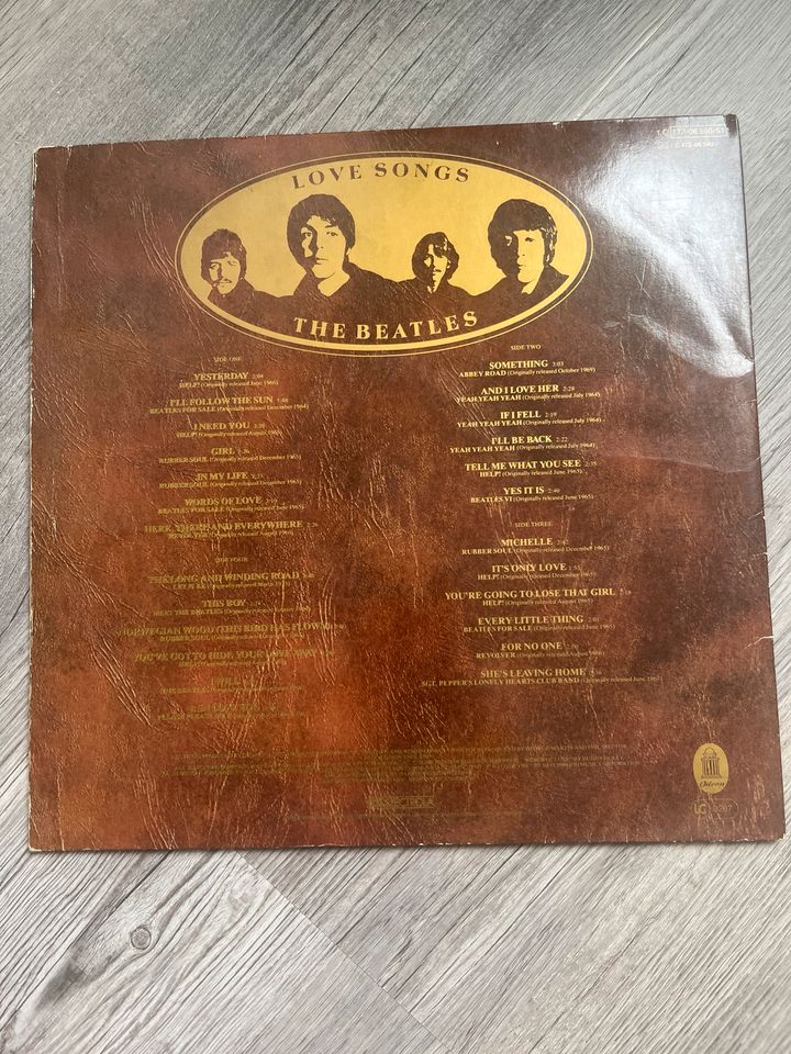 Schallplatte The Beatles Love Songs in Troisdorf