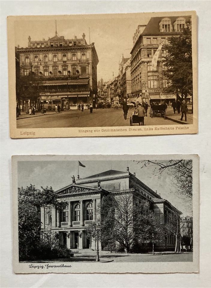 Historische Ansichtskarten von Leipzig in Dresden