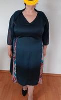Taftkleid Gr. 54 Dunkelblau Ärmellos, Bindeband + Bolerojäckchen Hessen - Eschwege Vorschau