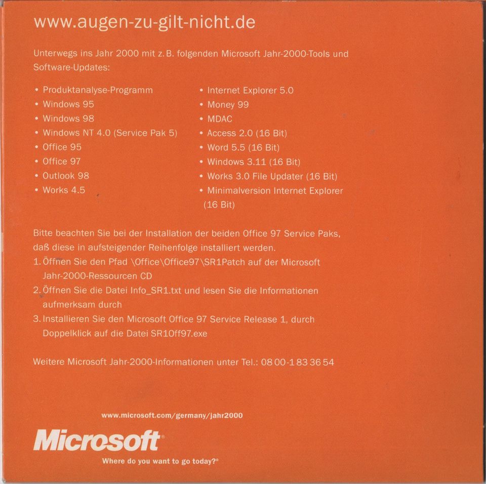 Microsoft Jahr-2000 CD in Berlin