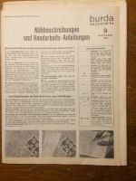 Nähbeschreibungen und Handarbeits-Anleitungen Burda Sept.1969 Saarland - Großrosseln Vorschau