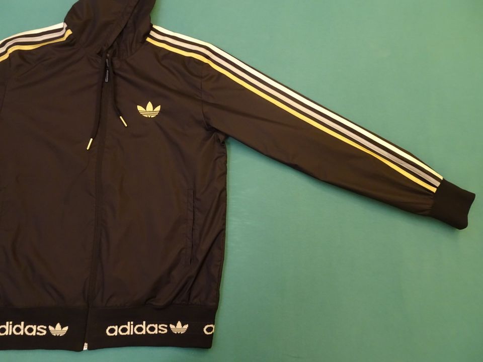 wie NEU Selten ADIDAS Originals Firebird Regen Wende Jacke Gold in Berlin