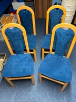 4 Stühle Sitzmöbel Stuhl blau Buche Massive Bayern - Aindling Vorschau