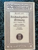 Reichsabgabenordnung 1919 Deutsches Reich Gesetz Hessen - Idstein Vorschau
