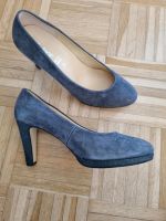 Gabor Pumps soft & smart in gr. 7 Wildleder Glitzer grau 8 cm Hessen - Schlangenbad Vorschau