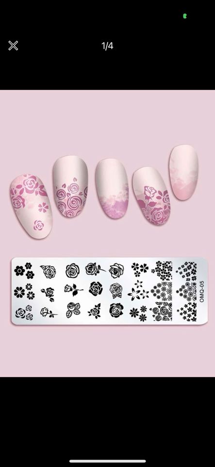 NEU Stempel Stamping Nailart Blumen Nageldesign Floral in Liederbach