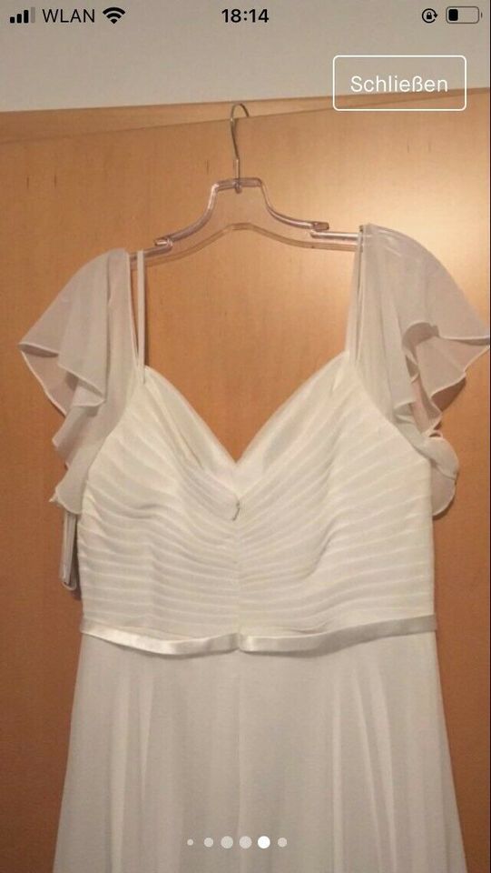 Brautkleid Lilly pure white Gr. 42 neu in Erdmannhausen