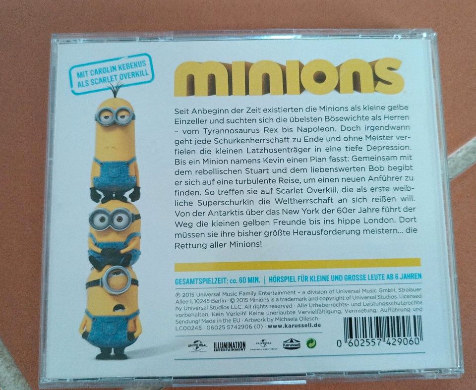 CD Minions  / Hörspiel zum Film in Preußisch Oldendorf