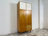 WMK Stilvoller und gut erhaltener Kleiderschrank Modell 794/1a aus 1968 von VEB Hellerau mit Schubladen und Aufsatz # Schrank Wäscheschrank Schlafzimmerschrank Wardrobe Mid-Century Vintage 60er DDR Friedrichshain-Kreuzberg - Friedrichshain Vorschau