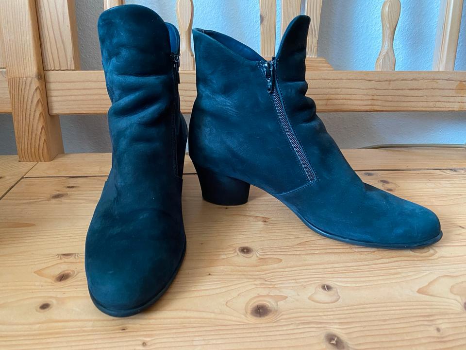 Bequeme Stiefeletten von Arche Latexsohle Leder blau 39 in Ebersberg