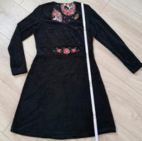Blutsgeschwister Samtkleid Blumenstickerei Folklore frida l Dithmarschen - Heide Vorschau