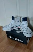 Converse CTAS Lift Hi Chucks 37,5 weiß Plateau Sneaker A03961C Brandenburg - Blankenfelde-Mahlow Vorschau
