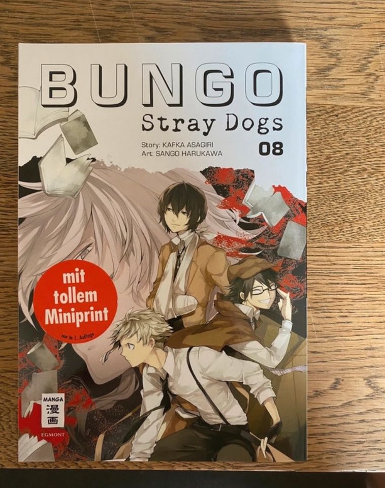 Bungo Stray Dogs Manga Band 8 erste Auflage in Lauenburg