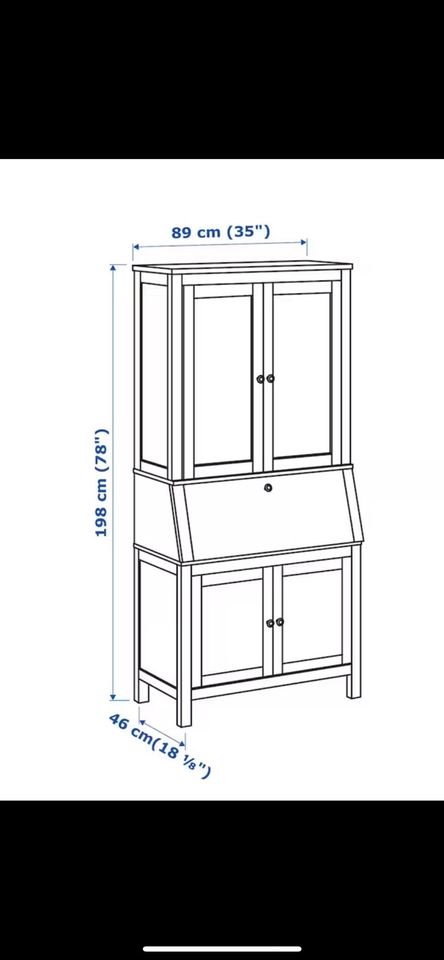 Ikea Sekretär Hemnes mit Aufsatz weiß Lieferung möglich in Berlin