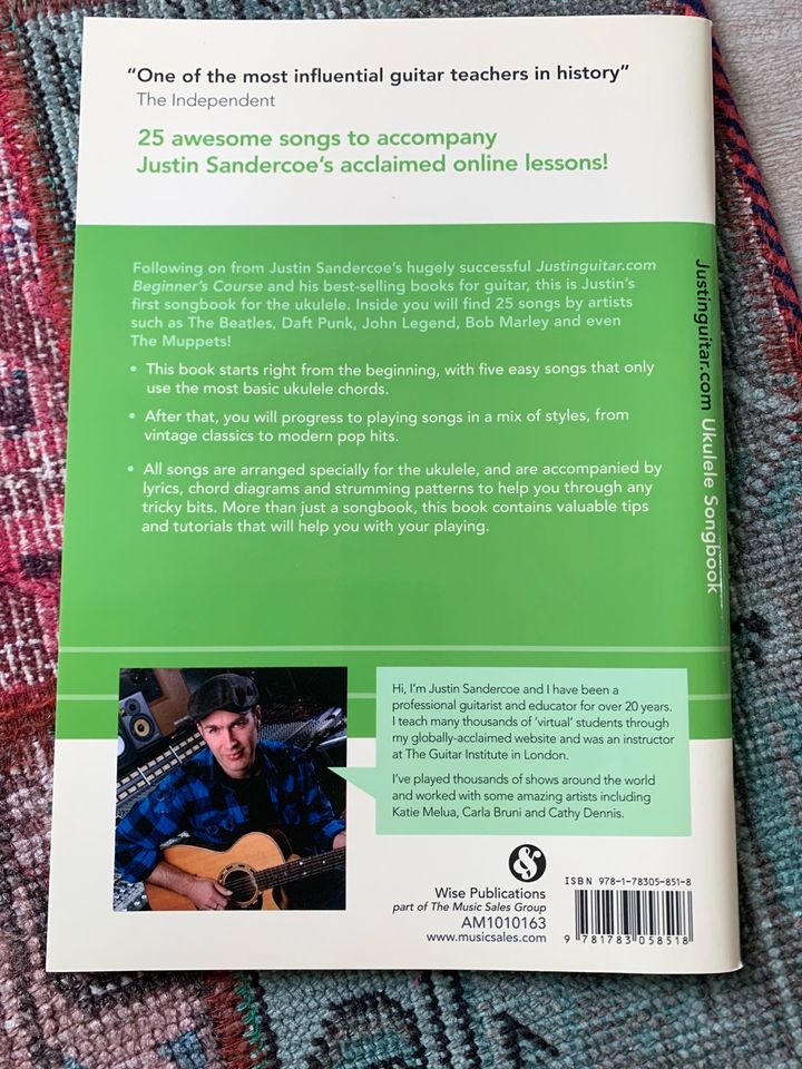 Justin Guitar Ukulele Songbook ISBN 978-1-78305-851-8 in Bellheim