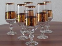 6 Edle Gläser mit sehr breiten Goldrand Vitrinen Stücke Sachsen - Gelenau Vorschau