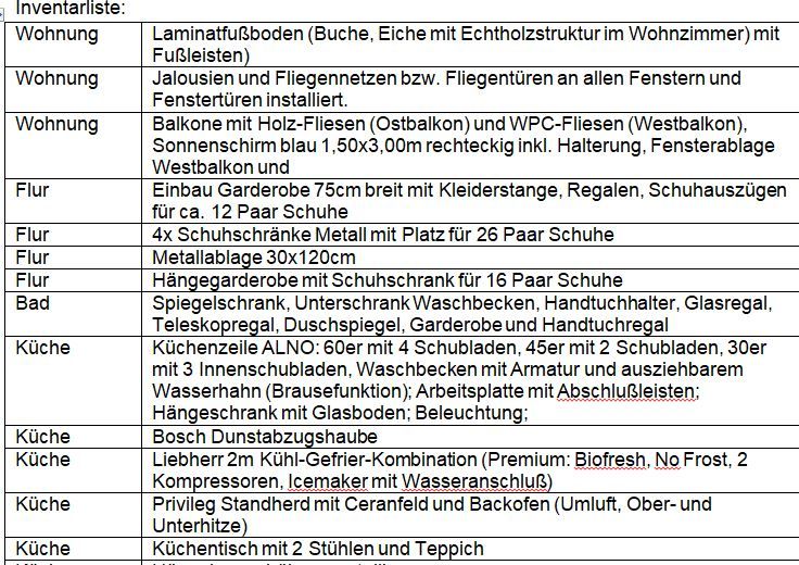 3ZKB 65qm teilmöbliert - 2 Balkone, Keller, Dachboden in Wolfsburg