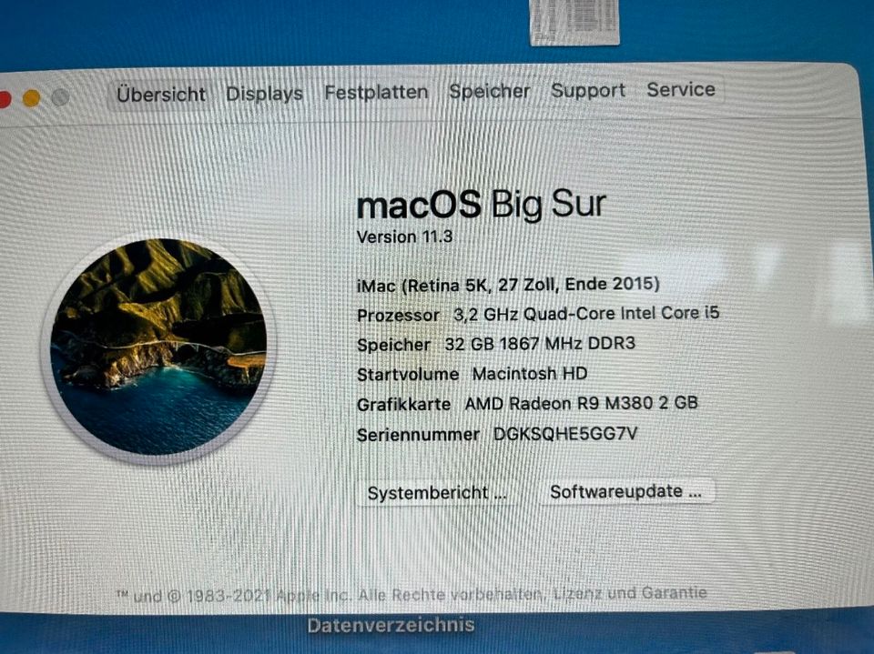 iMac 5K 2015 500GB SSD - 32GB RAM - TOP !! in Gütersloh
