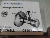 Eckregulierventil 049170602 Schell 1/2 verchromt neu 10 Hessen - Ebersburg Vorschau