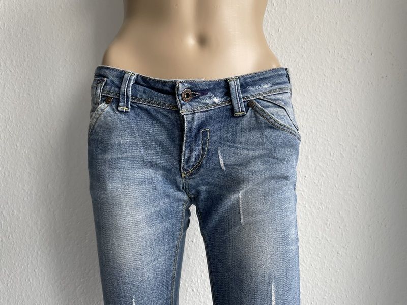 Damen Jeans von Only blau used look | Größe 36/32 in Waltenhofen