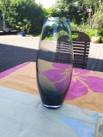 Vase XL, aus schwerem Glas, grauer Farbverlauf Baden-Württemberg - Ladenburg Vorschau