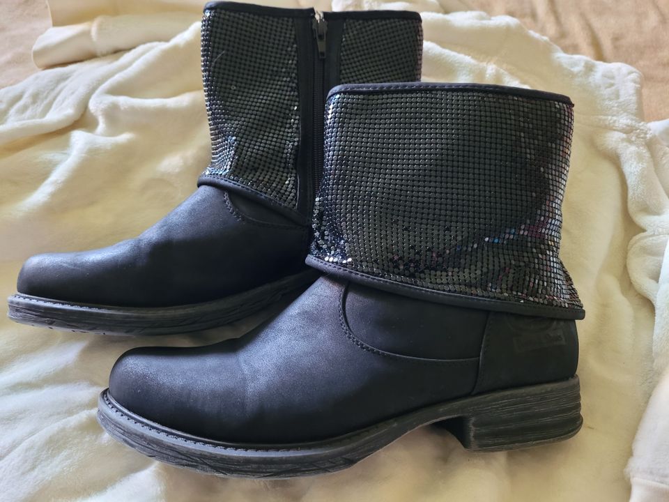 Dockers by Gerli Boots/Stiefeletten, Größe 41, schwarz in Werther (Westfalen)