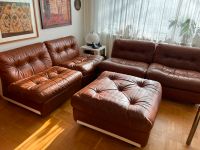 Amanta Leder C&B Sofaecke 4 Sessel & Hocker, cognac, Tisch weiß Hamburg-Nord - Hamburg Ohlsdorf Vorschau