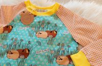 FLOHZIRKUS handmade NEU!116/122 Meerschweinchen Shirt Pullover Niedersachsen - Hohenhameln Vorschau