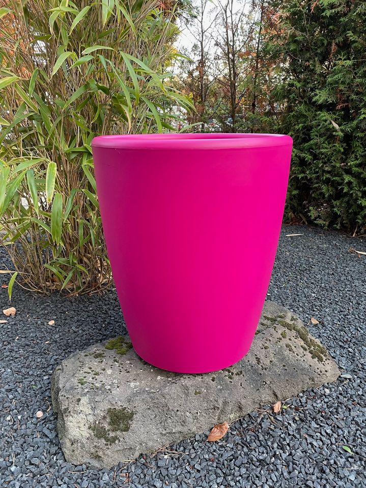 TOP - stylischer Blumentopf in coolem „pink“ - 65 Liter / Ø 45 cm in Mönchengladbach