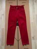 Rote high waist Mom Jeans Hessen - Bensheim Vorschau