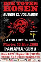 Die Toten Hosen Poster Lateinamerika Tour 2009 Panama - RARITÄT ! Nordrhein-Westfalen - Hamm Vorschau