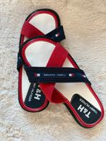 Pantoletten Tommy Hilfiger Gr. 42 Unisex Neu Sachsen-Anhalt - Halle Vorschau