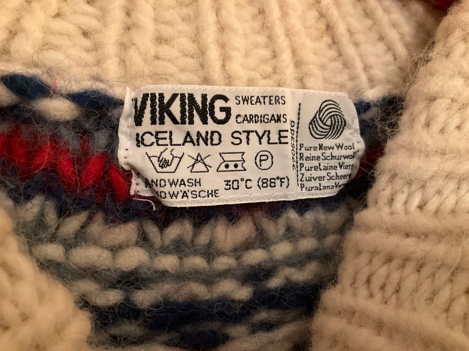 Islandpullover Norweger reine Wolle Viking Gr XS in Stoetze