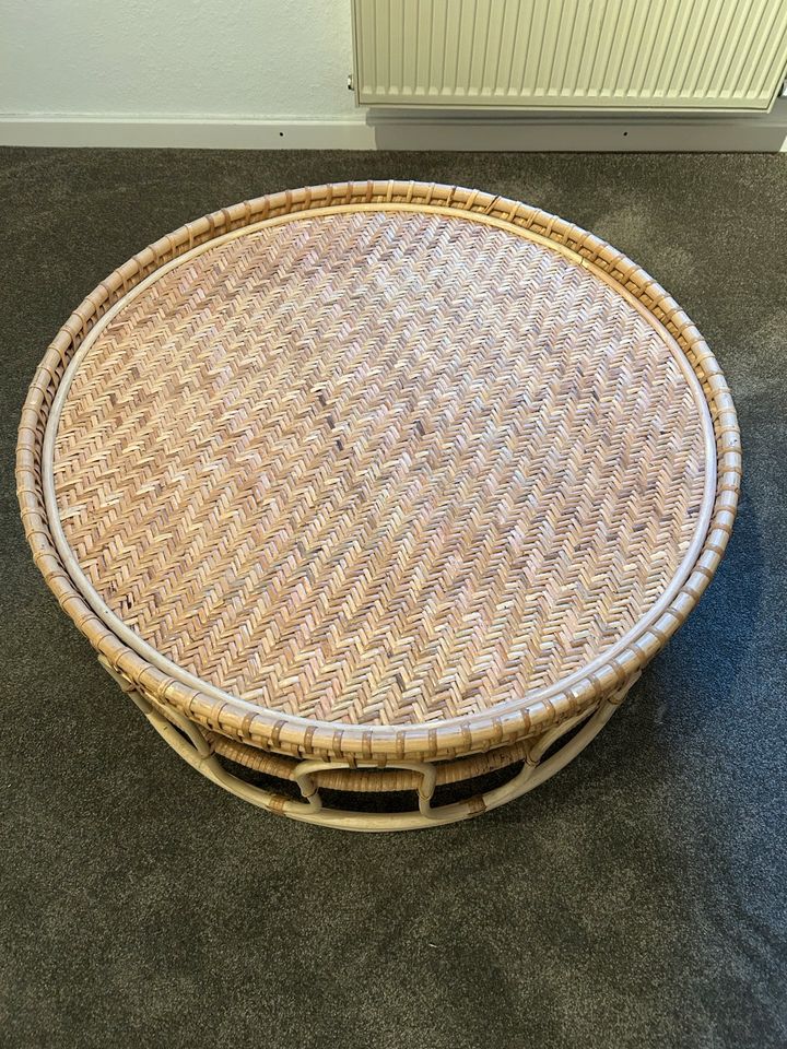 Couchtisch aus Rattan - Boho Vintage in Schmallenberg