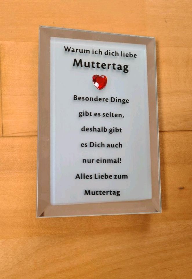 Glasbild Bild Muttertag Neu in St. Ingbert