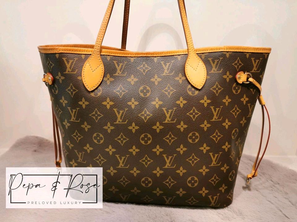 Louis Vuitton Neverfull V Türkis M41601 Tasche Shopper in München