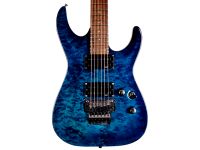 2008 ESP LTD MH-100QM STB Floyd Rose Superstrat See Thru Blue Hessen - Linsengericht Vorschau