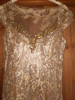 Abendkleid  lang Gr.44/46 Gold mit Pailetten Rheinland-Pfalz - Bad Kreuznach Vorschau