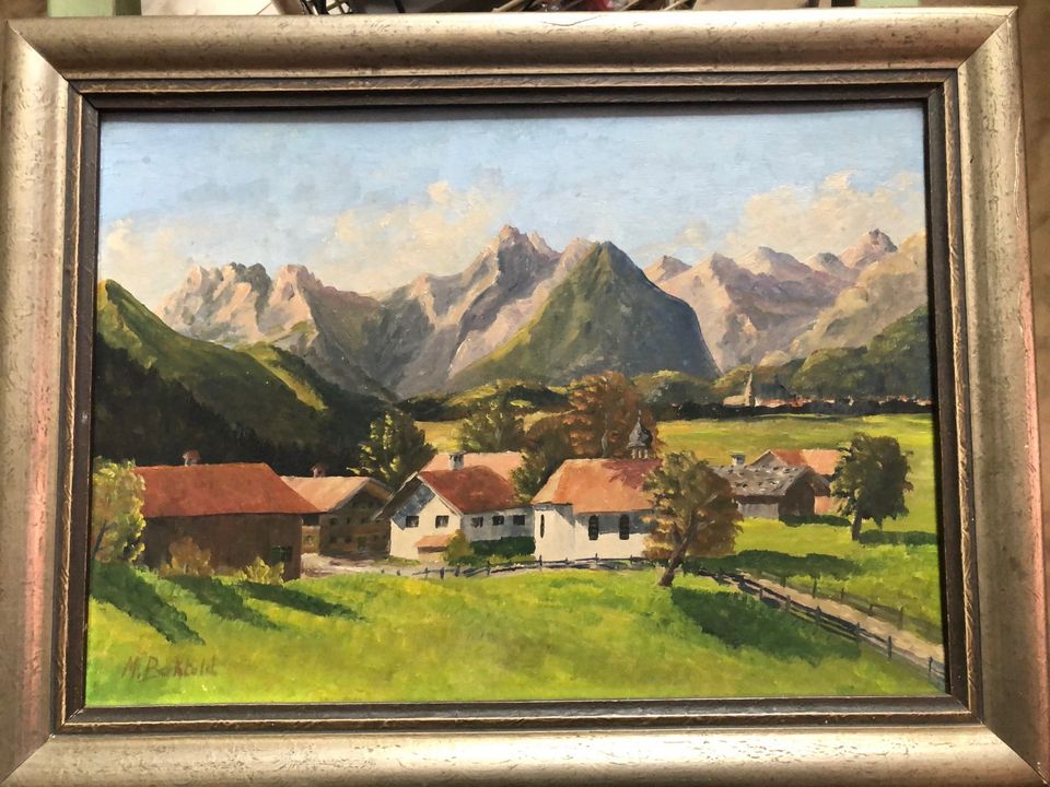 Bild Oberstdorf in den 1930 ern , Öl auf Pappe in Potsdam