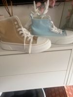 Plateau sneaker beige 39/blau 38 Hessen - Wiesbaden Vorschau