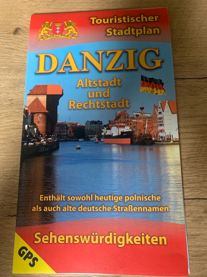 Danzig Stadtplan mit deutschen Straßennamen in Dresden