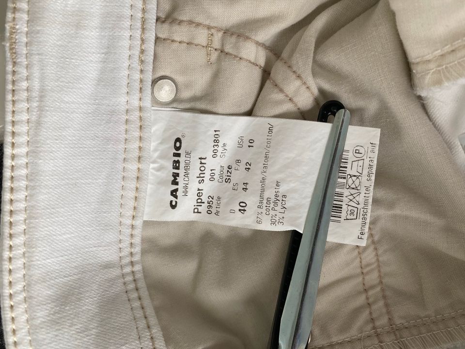 Cambio Jeans wollweiss, Größe 40 in Lüdenscheid