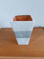 Blumentopf Blumenvase Vase Keramik weiß Grau 15x26 cm Hessen - Stadtallendorf Vorschau