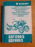 Suzuki GSF 1200/s/600/s Fahrerhandbuch Bandit Nordrhein-Westfalen - Kerpen Vorschau