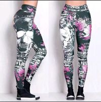 NEU Leggings Bunt Skull Gr. M  und 3XL Hessen - Spangenberg Vorschau